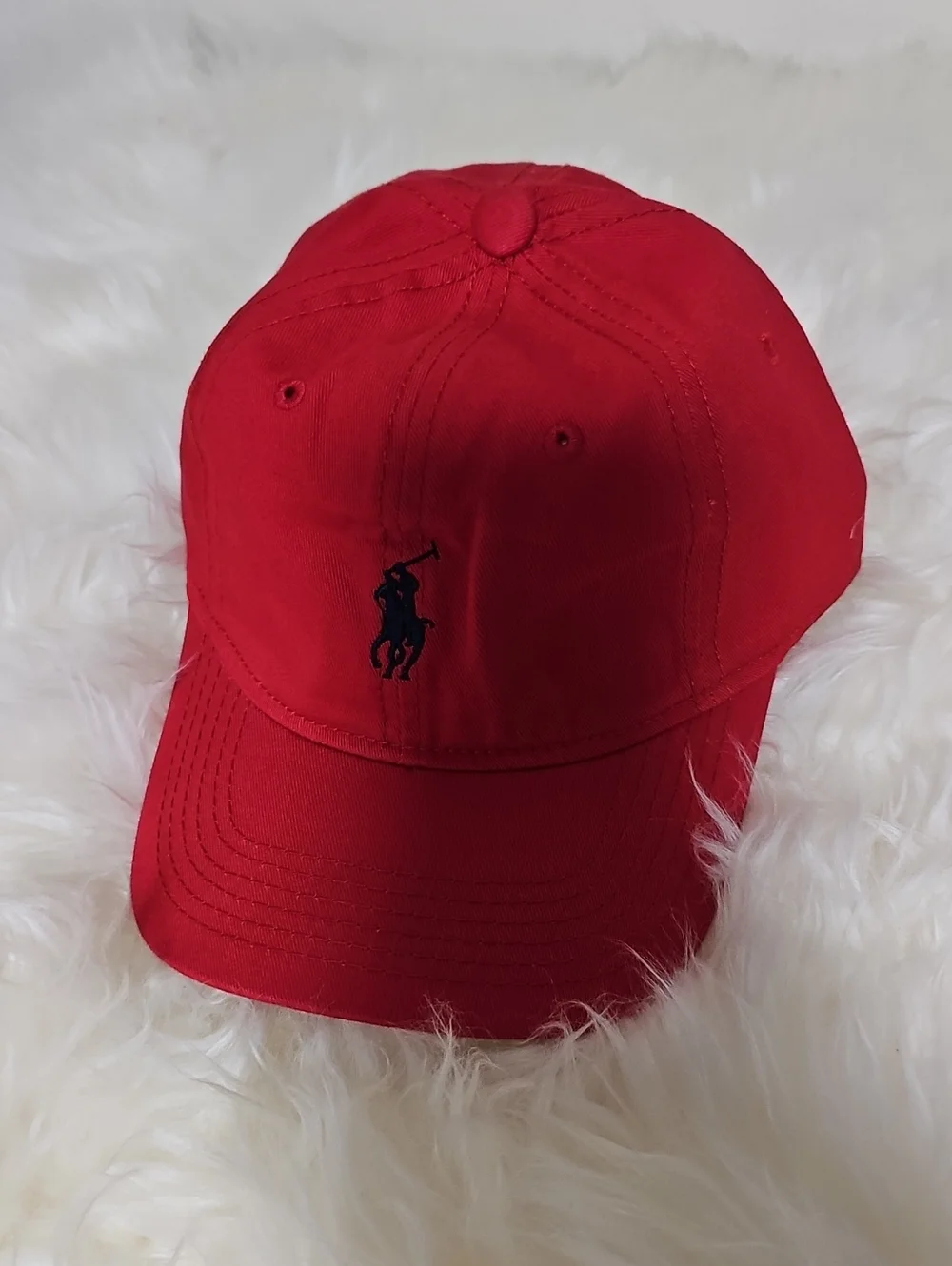 Polo by Ralph Lauren Bright Red Pony Logo Baseball Cap